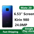 Смартфон HuaWei Mate 20, 4G LTE, 9,0 МП, 4 камеры, Android 6,53, 2240 дюйма, OLED, 1080x22,5, 980 Вт, зарядное устройство, Kirin OTA