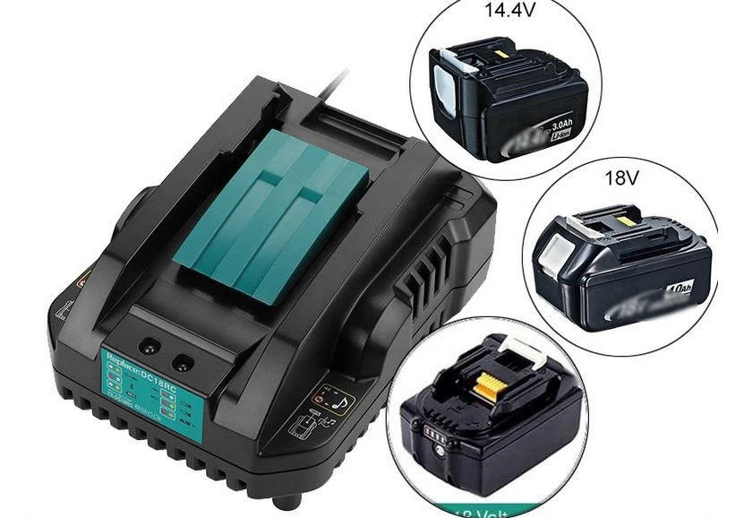 Зарядное устройство для литиевых батарей 4A Makita 14 4-18 в ЕС Великобритания США BL1830