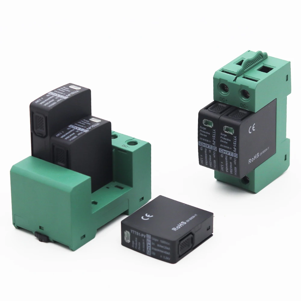 Защитное устройство для защиты от скачков напряжения DC SPD 3P 1000 в 1500 В 20 ка ~ 40 кА на