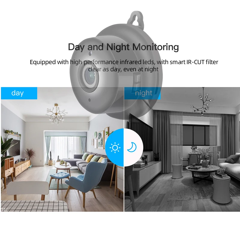 Мини ip камера V380 для детской комнаты монитор Snti theft Plug in Home портативная 1080P