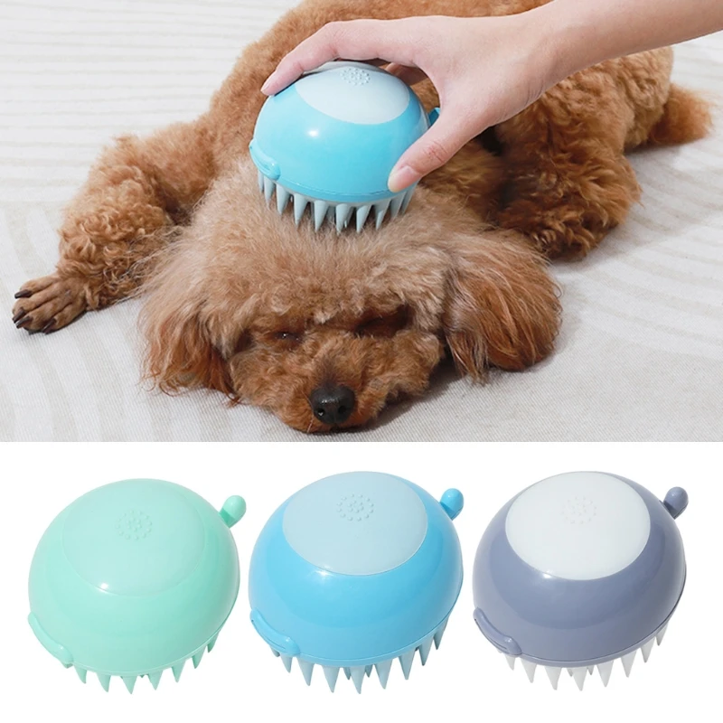 

Товары для уборки домашних животных в ванну, щетка для ухода за котенком/собакой с матовым мехом, Удобные товары для массажа и ухода за живот...