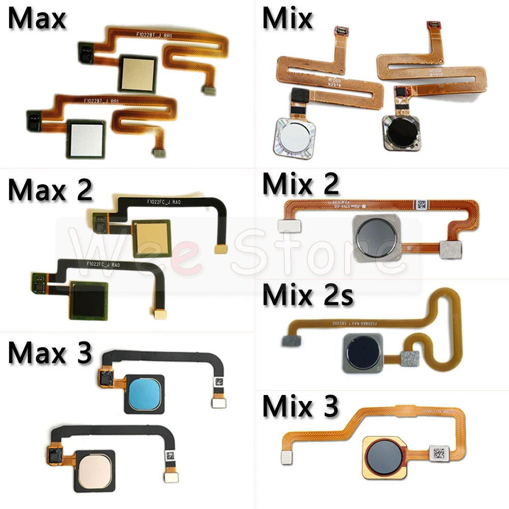 Сканер отпечатков пальцев на задней панели Xiaomi Mi Max Mix 2 2s 3|Шлейфы для мобильных