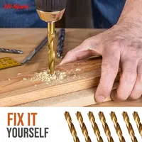 Набор сверл Hi-Spec HSS универсальный по дереву, бетону, пластику и металлу, 130 шт#5