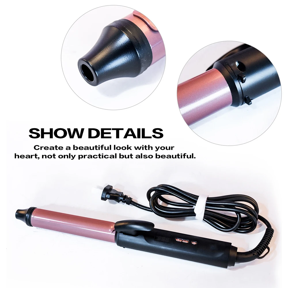 Плойка для завивки волос 9/26 мм розовое золото|Щипцы завивки| |