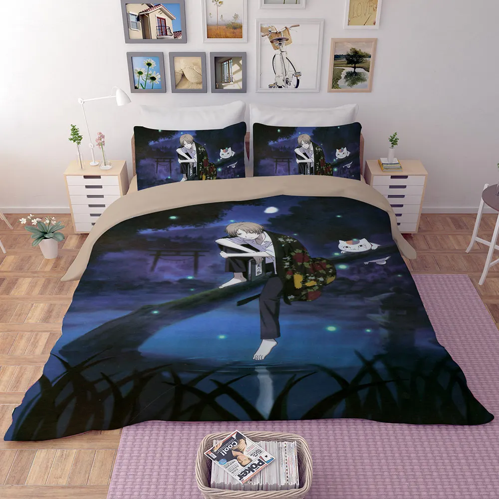 

Home Textiles 3D Bedding Set Japanese New Design Bedding Set Home Soft Cat Printing Duvet Pillowcase Bed Set dream bedclothes