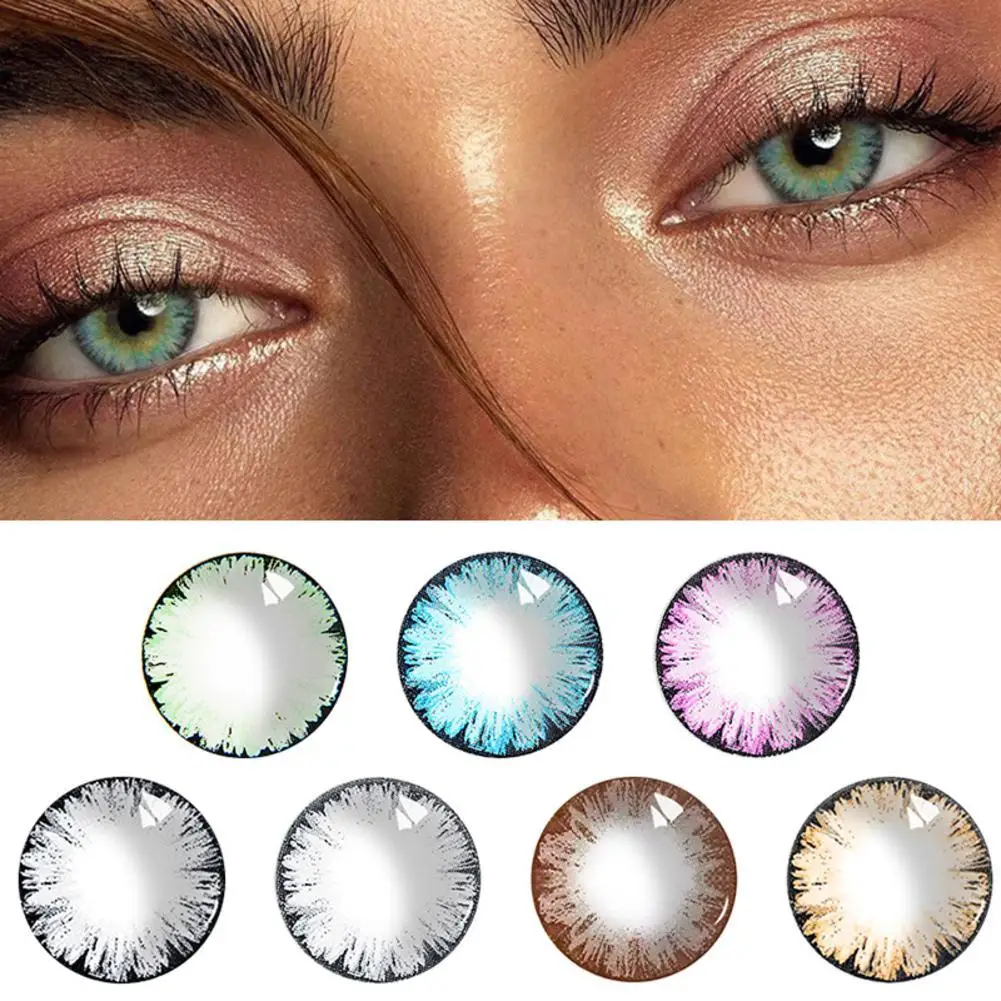 Цветные контактные линзы алмазные для ежегодных зеленых контактных линз