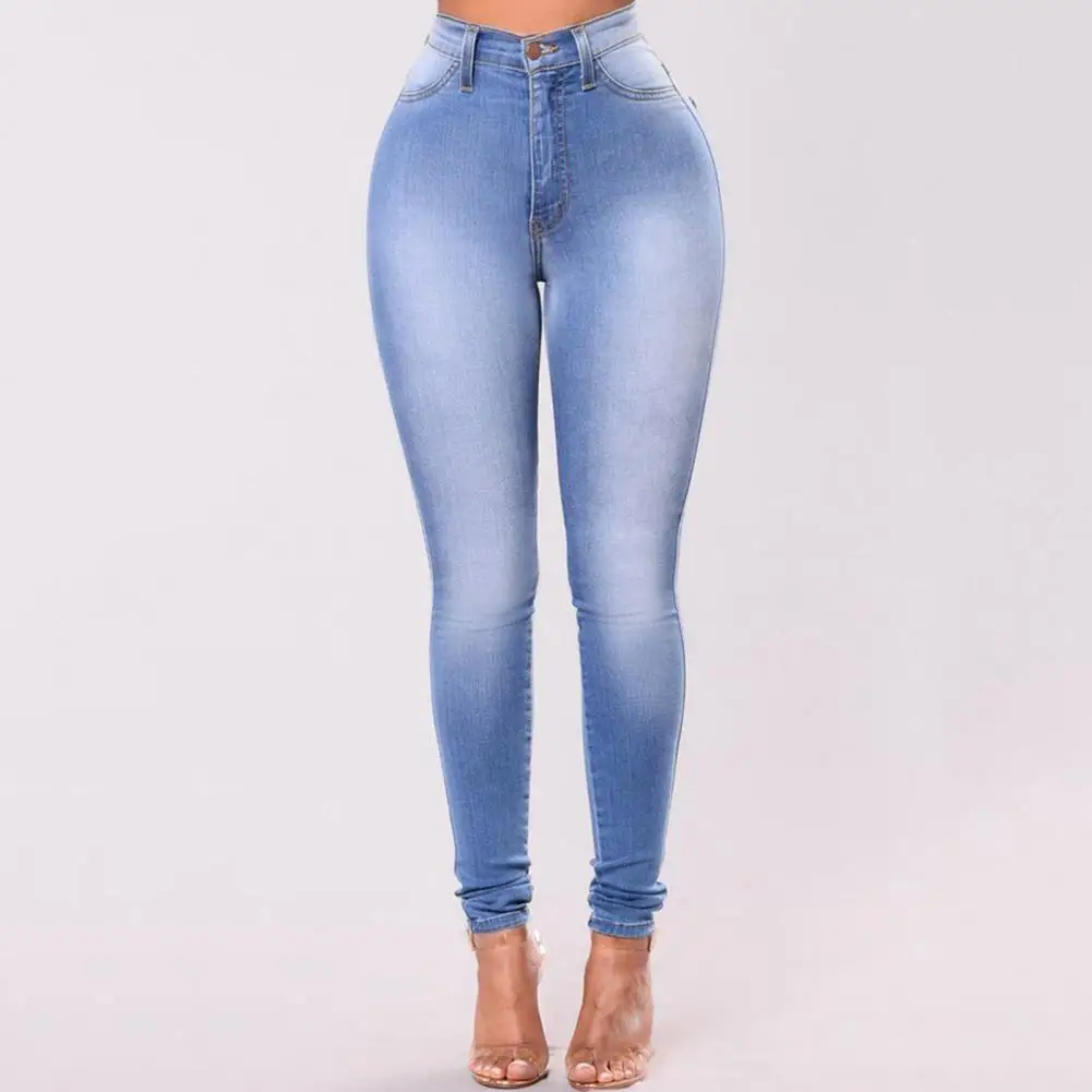 

2021 Summer Women Slim Jeans High Waist Sets Skinny Jeans Large Size Leggings Fitness Pants KS2440