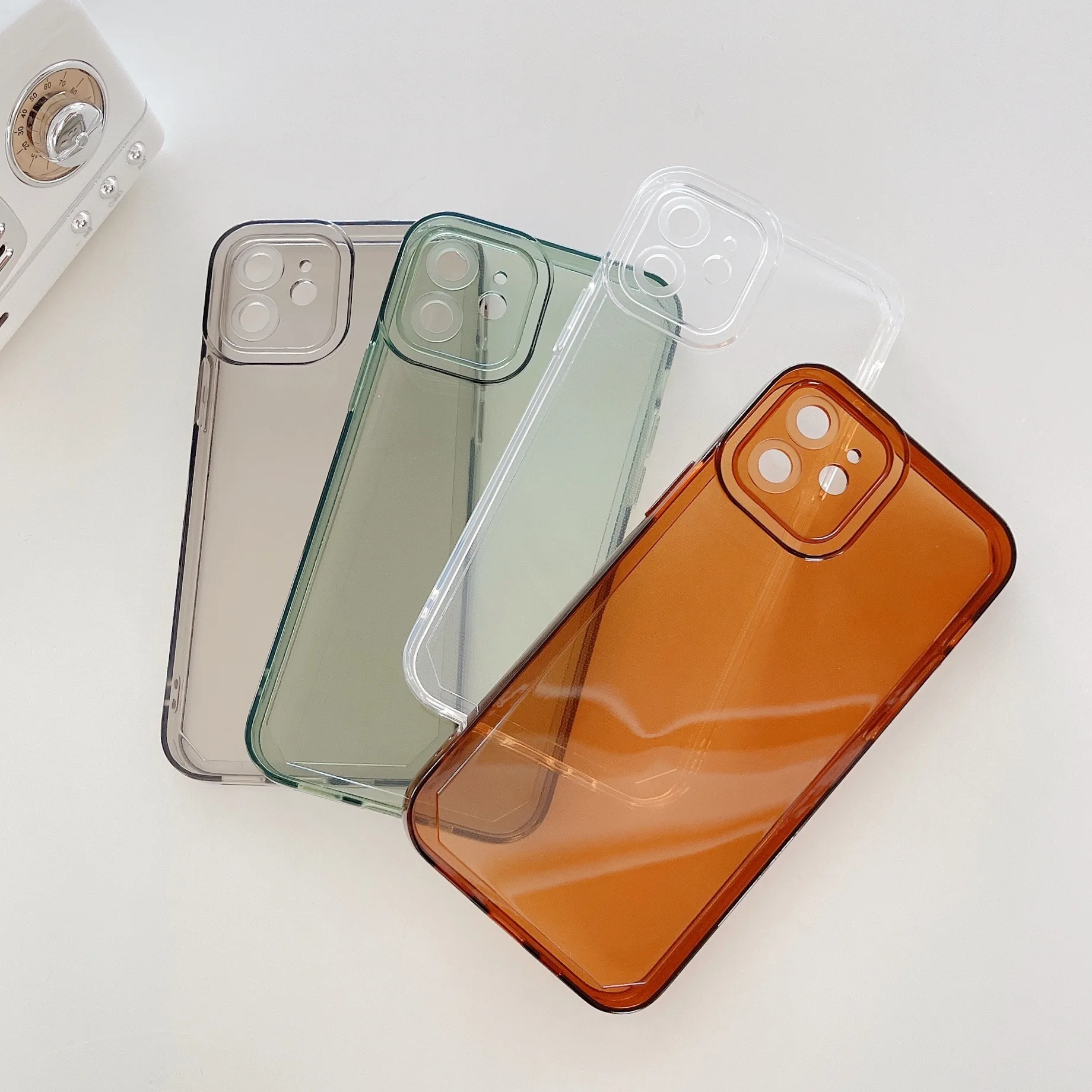 

For iPhone 7 8 SE 7P 8 Plus X Xs Xs Max Xr 11 12 Max Pro 12 Mini 12 13 Pro Max Press Cute Cartoon Coffee transparent Phone Case