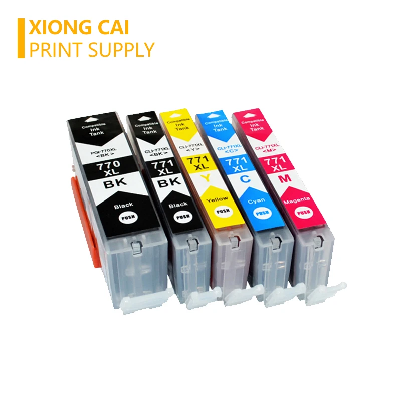 PGI770 CLI771 совместимые чернильные картриджи для canon PIXMA MG5770 MG6870 чернила принтера Canon