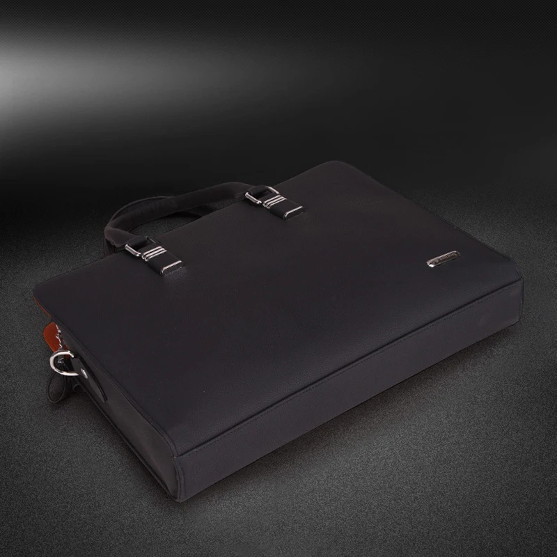 

Messenger Bags Business Men Briefcases Leather Laptop Handbag Shoulder Bag 2020 Brand Genuine Real Cow Leather Fashion 14 Inch