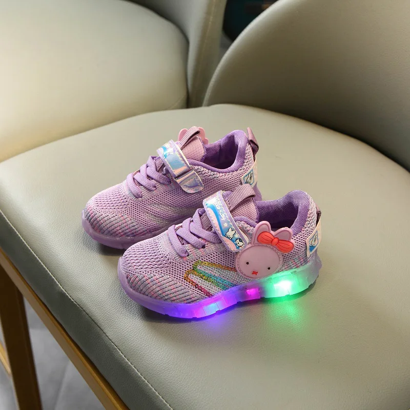 

Spring Autumn Lighted Children's Shoes Flying Knitting Shoes Sports Shoes Light Shoes Sneakers Toddler Boy Shoes