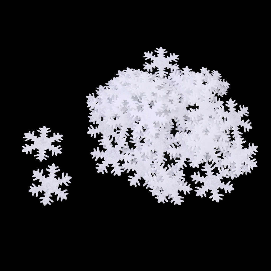 

50pcs Snowflake Applique Patches Clothing DIY Embroidery Sticker Blossom