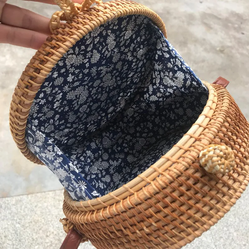 Ротанговая корзина с вырезами ins антикварная художественная ручная плетеная