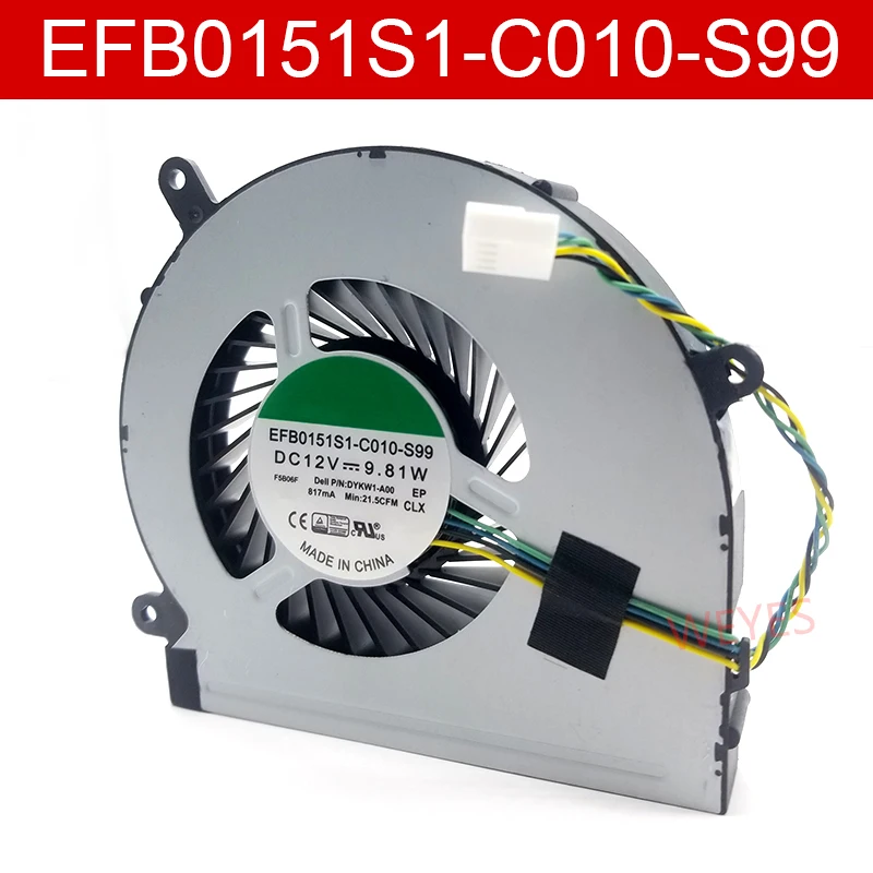 Подлинная Новый EFB0151S1 C010 S99 AC/DC 12V 9 81 W 4 проводной сервер ноутбук кулер вентилятор