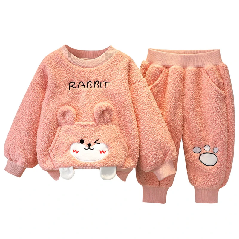 Комплект одежды для маленьких мальчиков и девочек вельветовый детский пуловер