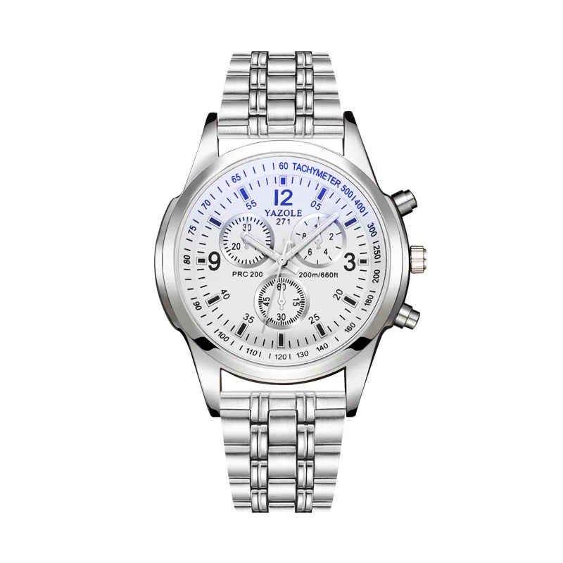 

Quartz Wristwatch YAZOLE Strap Watch With Date Luxury Mens Watches 2020 Fashion Chronograph Sport Reloj Hombre Luminous Dial