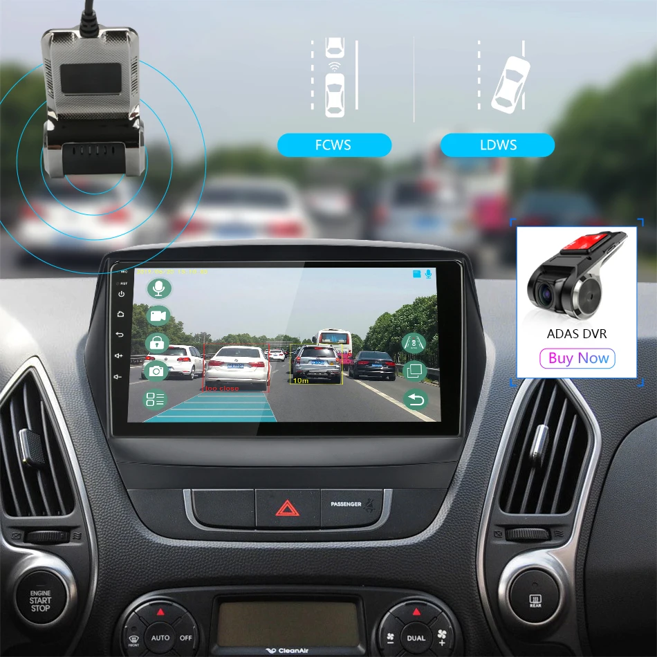 Jansite " Автомобильный радиоплеер для hyundai Tucson 2 2011- Авторадио Android 2G+ 32G Сенсорное зеркало-link плееры с рамкой