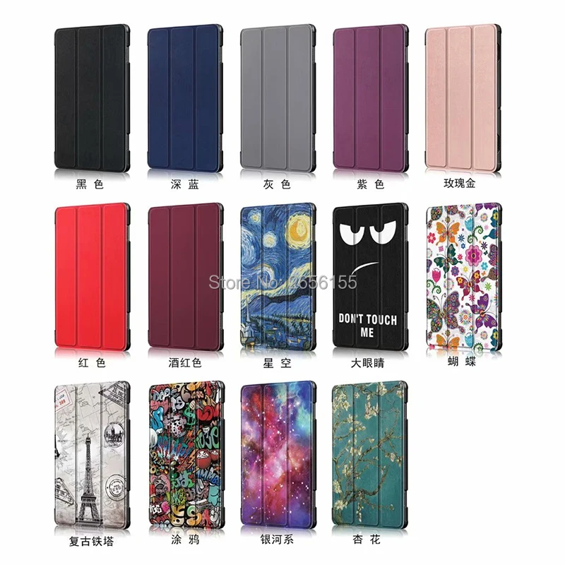 

Tri-Fold Stand Leather Case Cover For Lenovo Tab M10 REL E10 P10 TB-X605FC/LC/F/N TB-X505F TB-X104F/N TB-X705F/N 10.1" Tablet PC