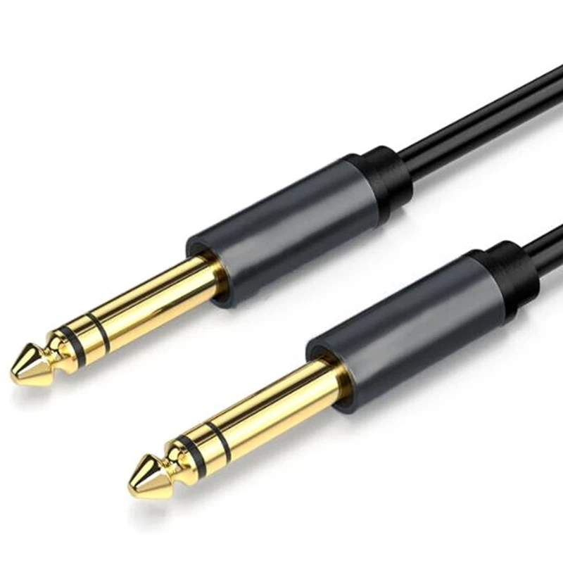 

6.5mm Jack Audio Cable PVC 6.35 Jack Male to Male Aux Cable for Guitar Mixer Amplifier Bass 6.35 mm