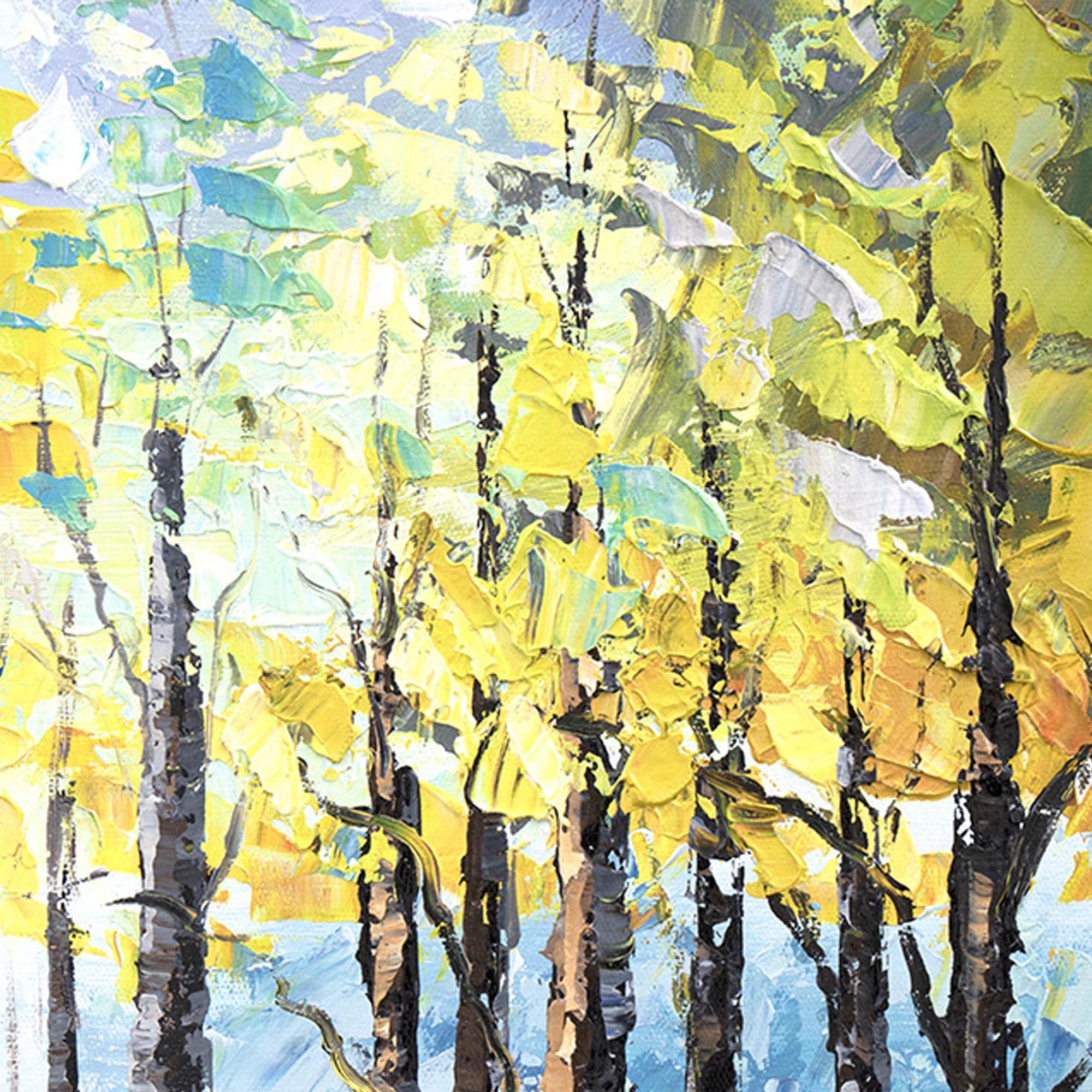 

Forest Tree Painting Original Oil Painting On Canvas Large Wall Art For Living Room Home Decor Picture Abstract Painting