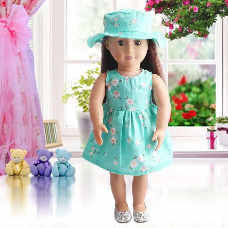

Toys For Girls The blue Daisy floral dress fits inches For Christmas gifts For children