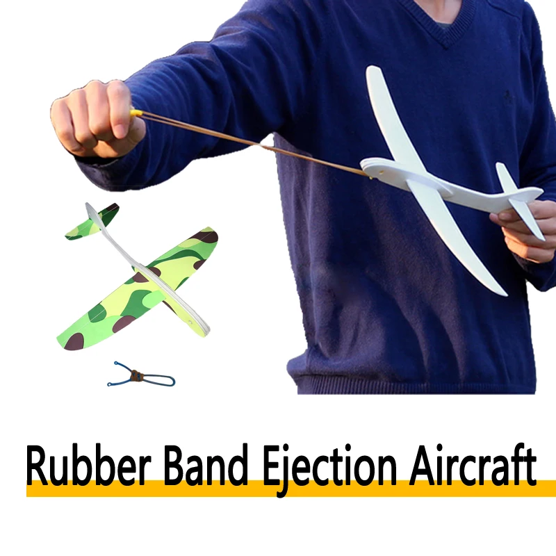 

Kids Aircraft DIY Foam Glider Slingshot Airplane Model Toys for Children Boys Outdoor Interactive Game Assembled Toys Gift