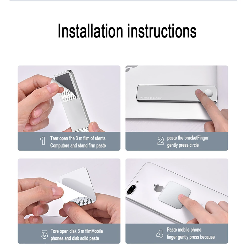 FLOVEME Holder for Phone Rectangle Magnetic Universal Support in Laptop Adjust Computer Use Mobile |