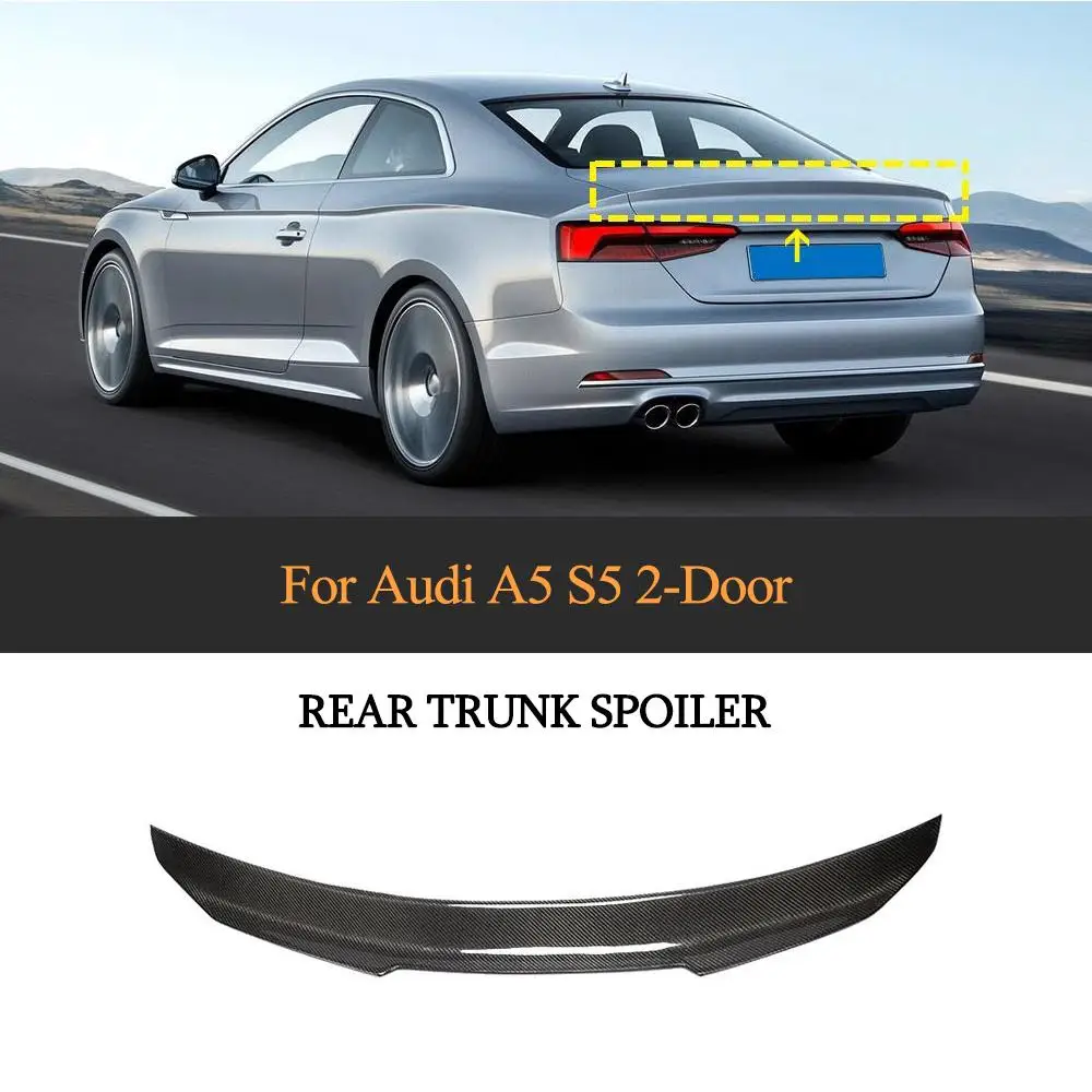 Автомобильный задний багажник загрузки крыла Спойлер для Audi A5 купе 2 двери 2017 2020
