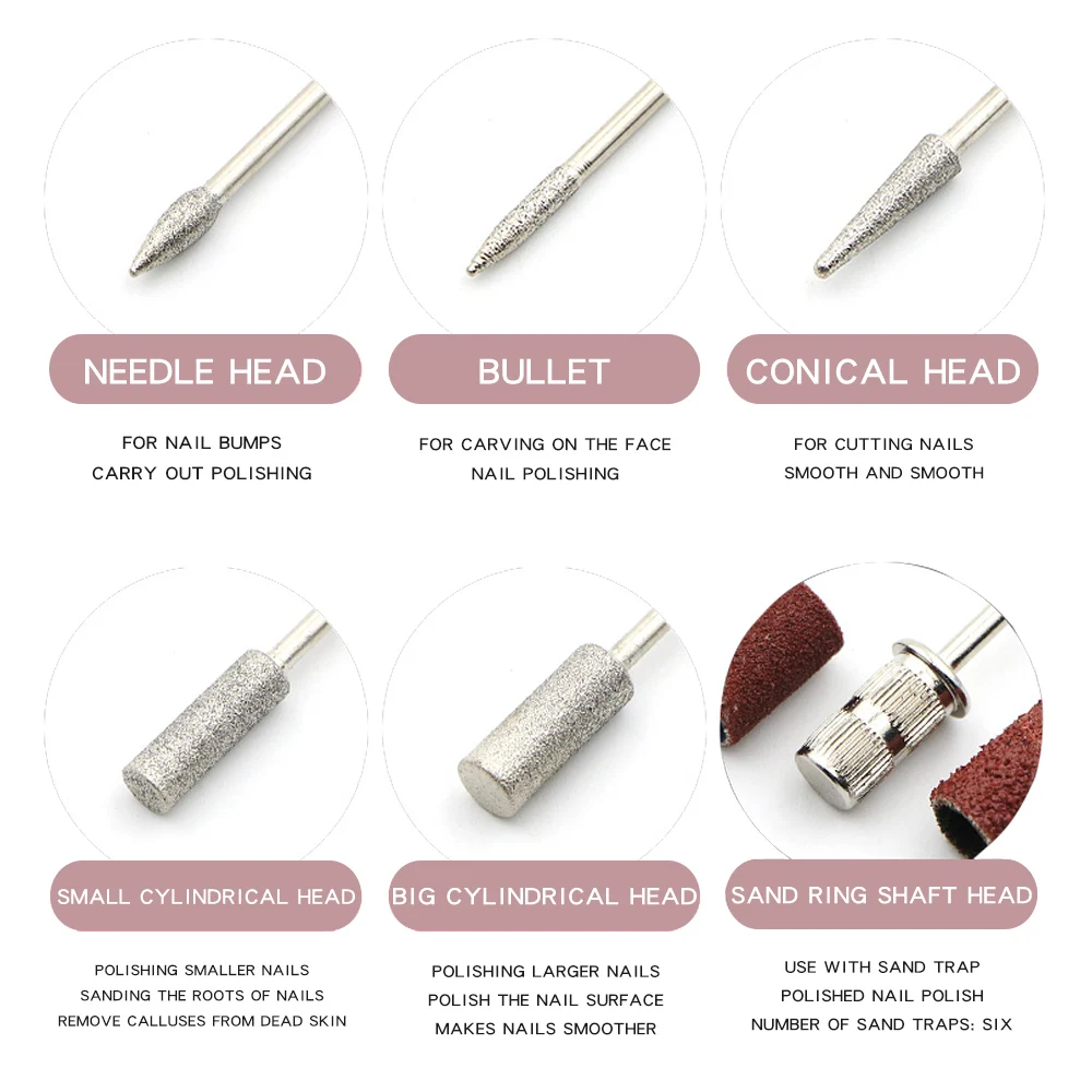 Профессиональная машинка для маникюра фрезер дизайна ногтей Шлифовальная Пилка