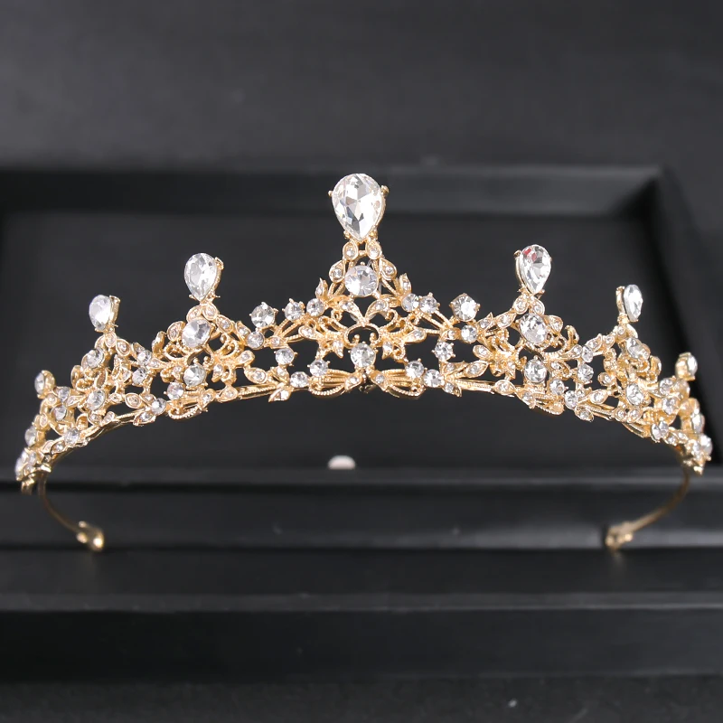 Тиары и короны в барочном стиле хрусталя для невесты роскошные диадемы из