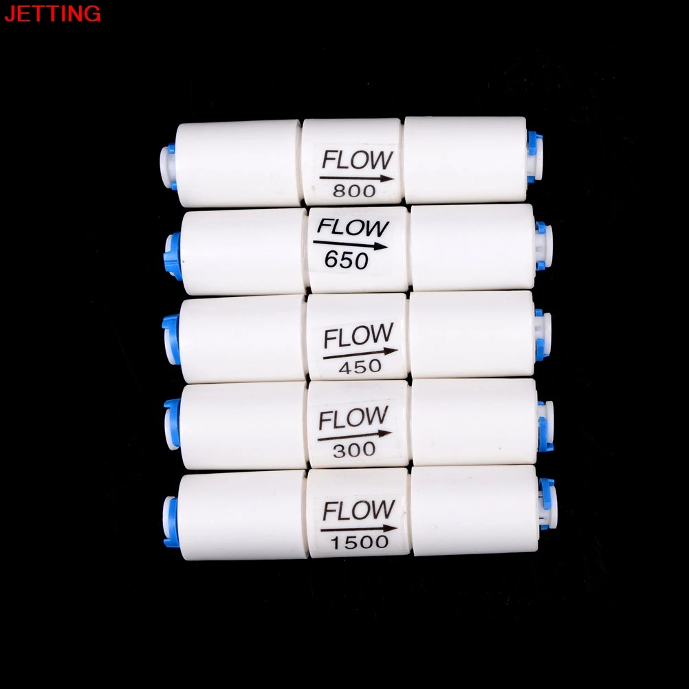 

1PCS Water Filter Parts RO Flow Restrictor 300CC-1500CC With 1/4" Hose Quick connection Reverse Osmosis Machine