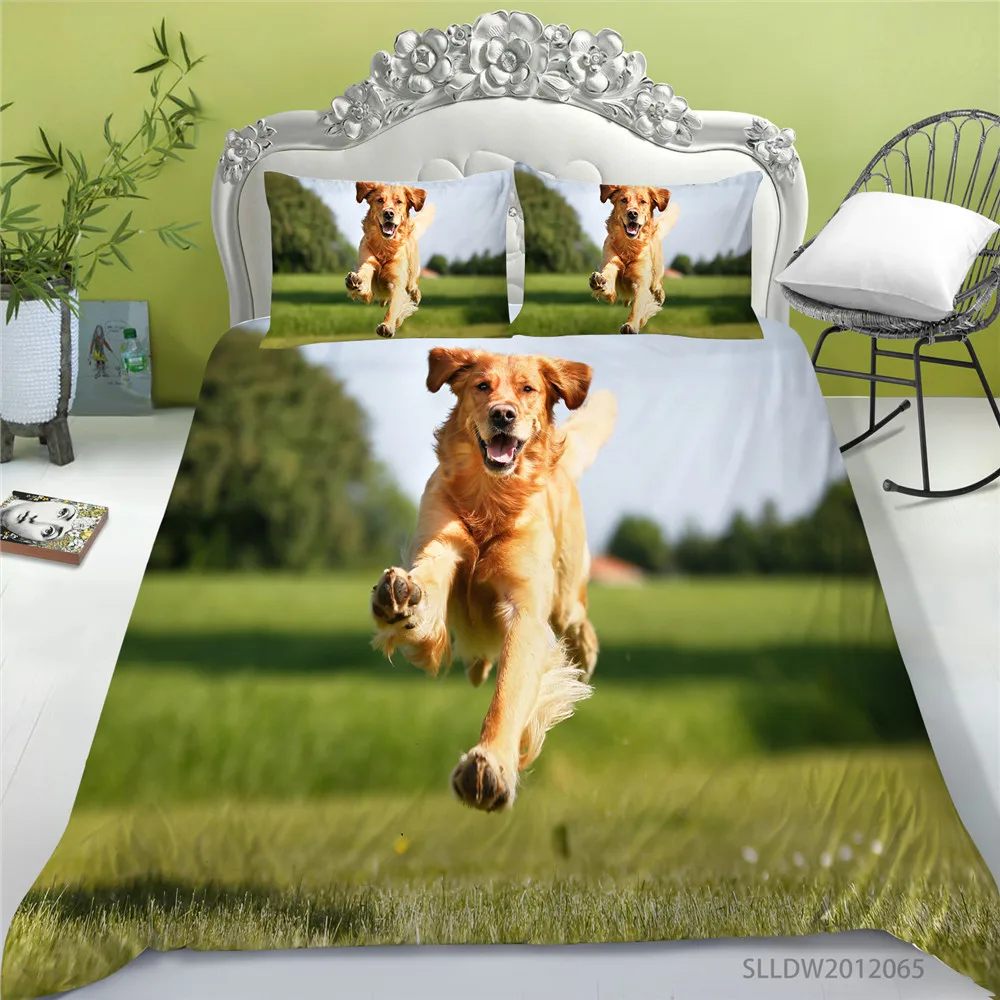 Online Juego De Fundas De Edredón De Lujo 3D Para Perro, Bonito, 2/3 Uds., Individual Tamaño Doble Reina Rey, Conjunto De Cama Moderno, Almohada, Regalos De Cama únicos