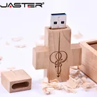 Деревянный USB-флеш-накопитель JASTER, 4 ГБ, 8 ГБ, 16 ГБ, 32 ГБ, 64 ГБ