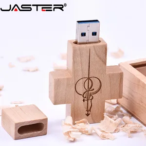 Деревянный USB-флеш-накопитель JASTER, 4 ГБ, 8 ГБ, 16 ГБ, 32 ГБ, 64 ГБ