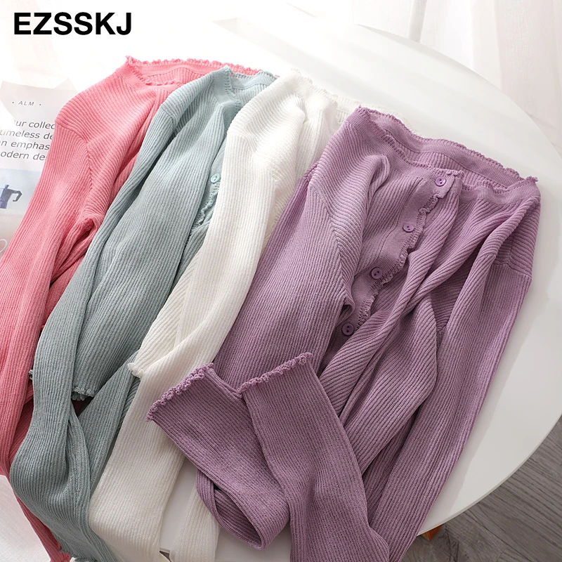 summer short thin knit Fungus crop cardigans Women button Cardigans coat Outwear female Sun protection o-neck chic jacket |