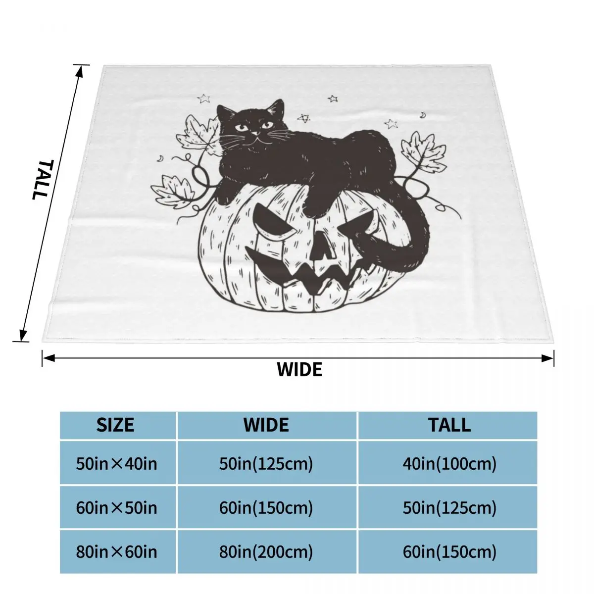 Кот с тыквой на Хэллоуин одеяла фланелевые осенне-зимние комнатные тапочки