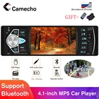 Автомагнитола Camecho, 1 Din, 4,1 дюйма, Bluetooth, FM, MP3, с поддержкой камеры заднего вида и пульта дистанционного управления