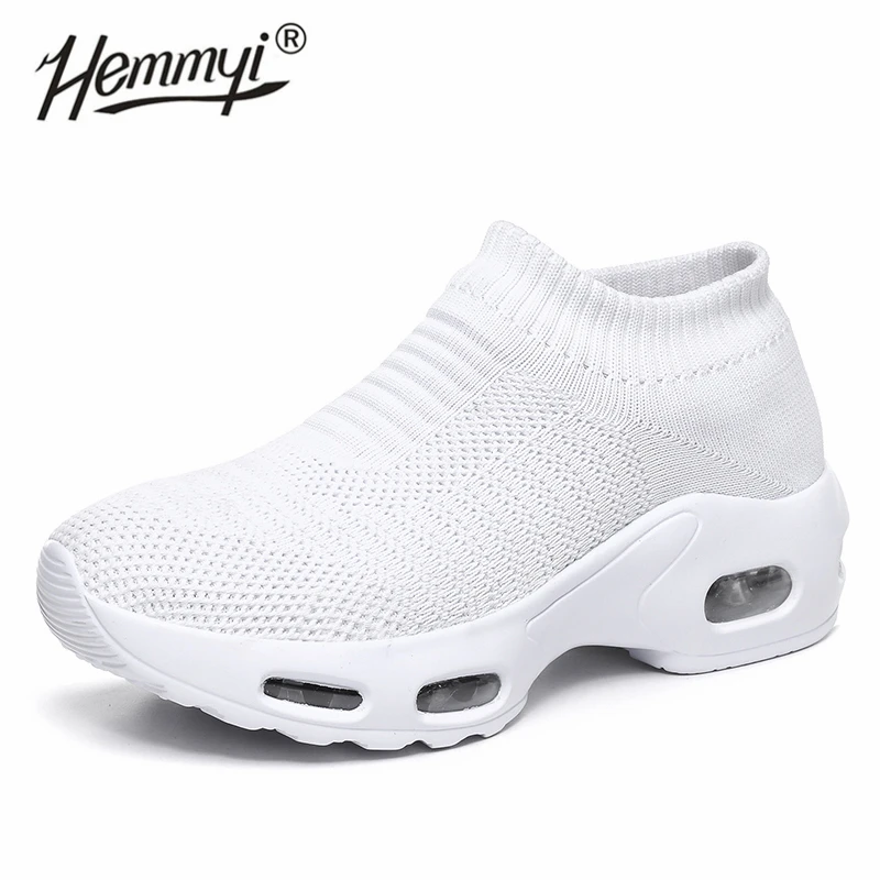 

Кроссовки женские, на толстой подошве, без шнуровки, 35-42