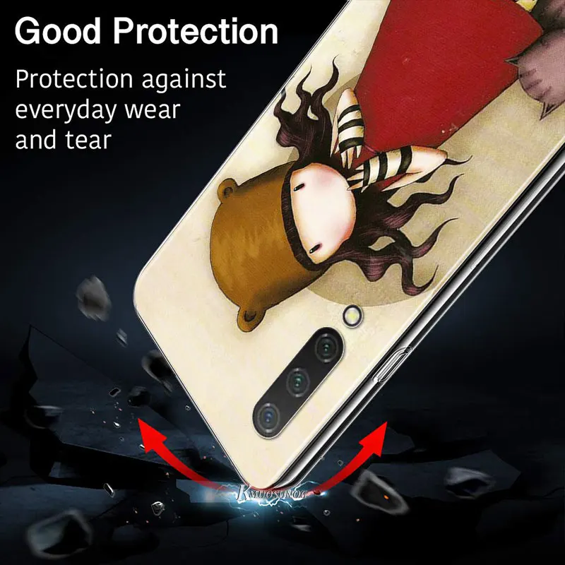 

Cute cartoon girl for Xiaomi Mi 11 10T Note 10 Ultra 5G 9 9T SE 8 A3 A2 A1 6X Pro Play F1 Lite 5G Soft Phone Case