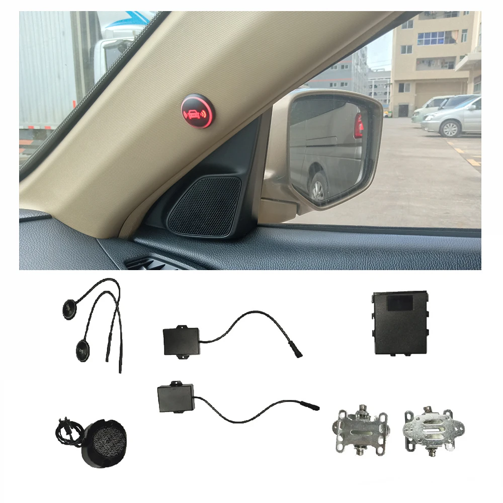 Комплект обнаружения слепого пятна с СВЧ датчиком визуальные и слуховые