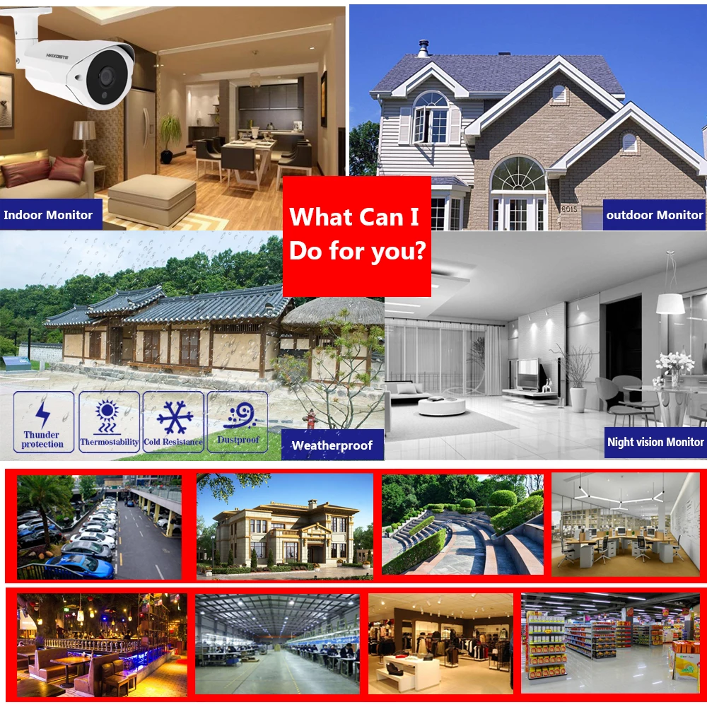 

Bullet SONY IMX335 5 Megapixels AHD Camera Onvif APP Viewing weatherproof In/Outdoor Day/Night Vision IR-CUT HD 36Pcs IR LED