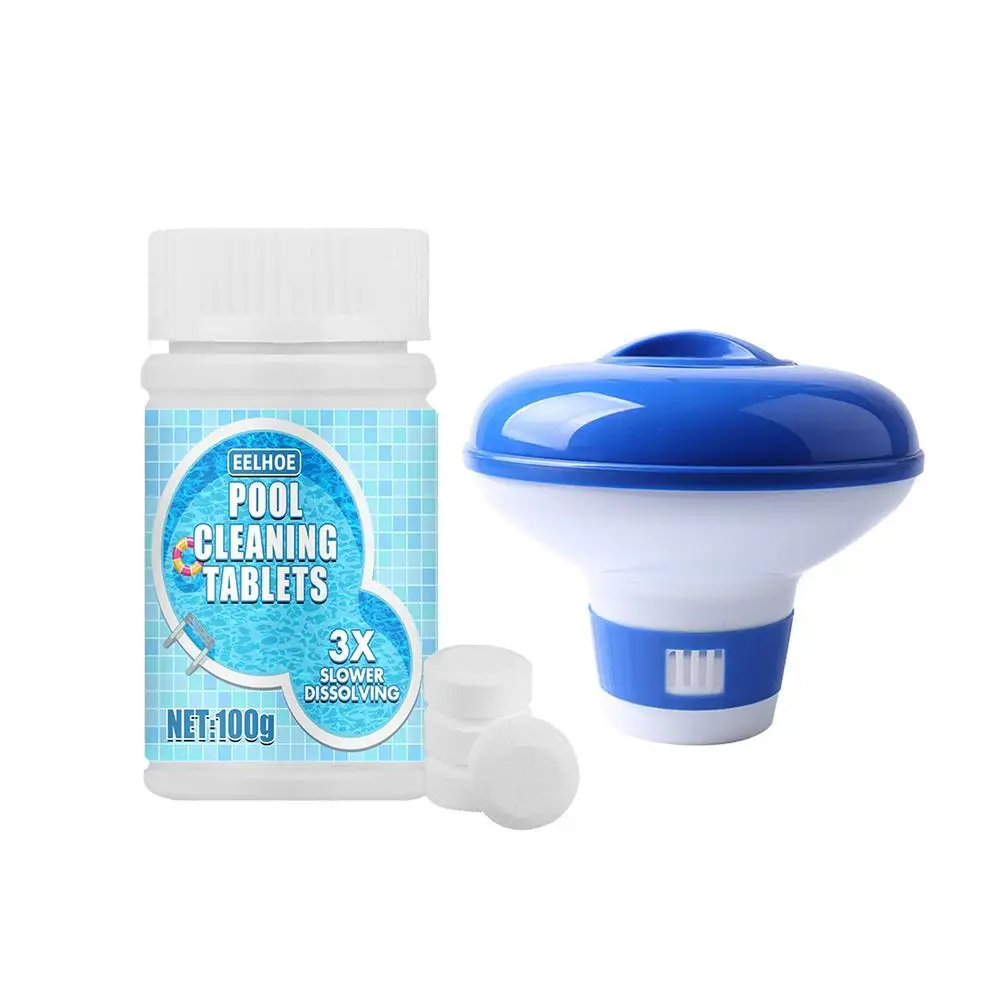

Auto Floating Pills Dispenser Chlorine Bromine Swimming Pool Effervescent Tablet Easy Carrying Swimming Portable