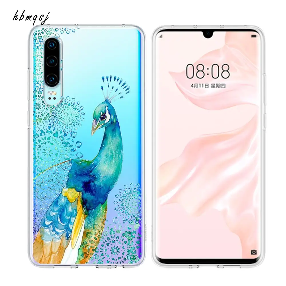 Cartoon funda for huawei honor 6a case silicone soft tpu clear plant landscape cute original coque phone back cover |