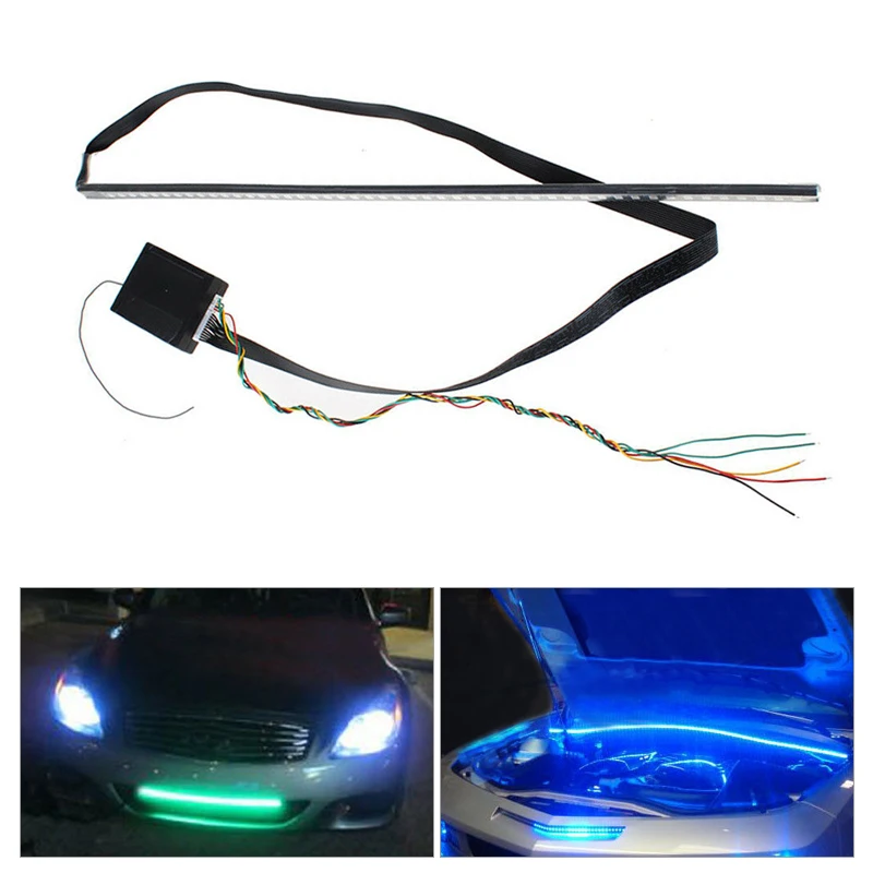 1 шт. 22 дюйма 7 цветов 48 светодиодов RGB сканер вспышки SUV мотоциклетный стробоскоп
