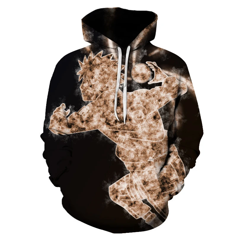 Япония Аниме Наруто балахон Акацуки красное облако 3D печать черный Харадзюку