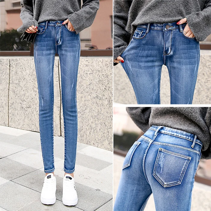 

Женские бархатные джинсы с подкладкой и высокой талией, эластичная верхняя одежда на осень и зиму
