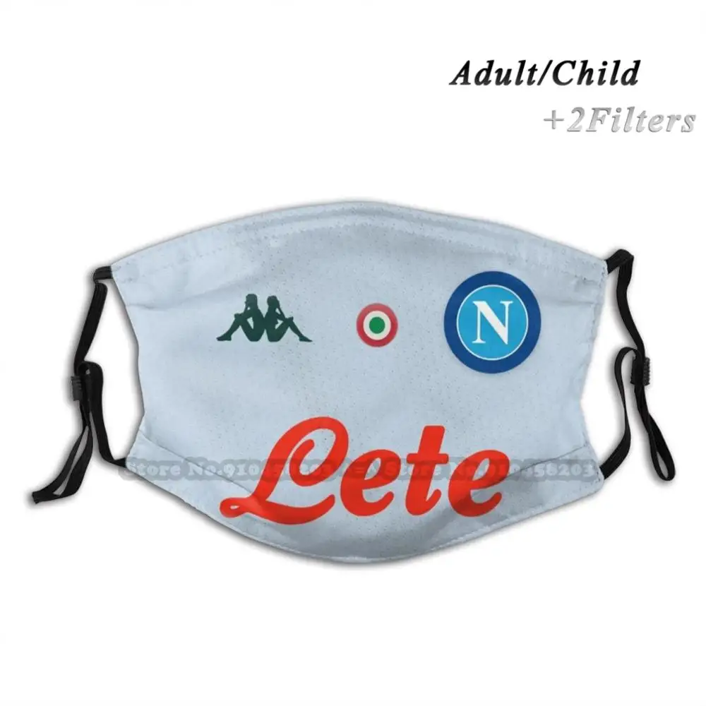 

Napoli / Away Jersey 2020 / 21 Reusable Mouth Face Mask With Filters Kids Naples Ssc Napoli Laked New Nuova Maglia Napoli 2020