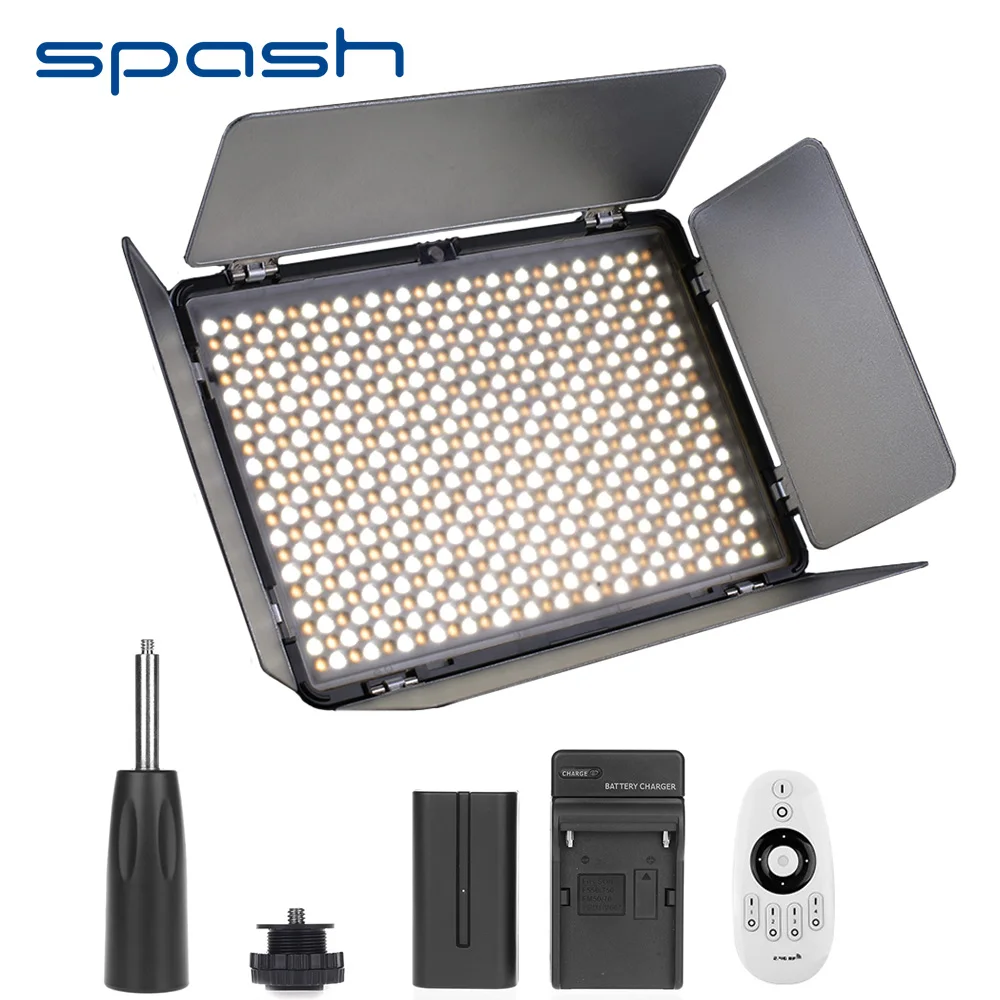 Spash TL-600AS светодиодный видео свет портативная лампа для фотосъемки двухцветная 3200 k-5600 K фотографическое освещение для Youtube камеры студийной съемки