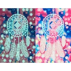 Ловец снов, светящаяся алмазная живопись, пейзаж, вышивка, полный круг, Алмазная мозаика 5D, сделай сам, художественное украшение для дома, подарок