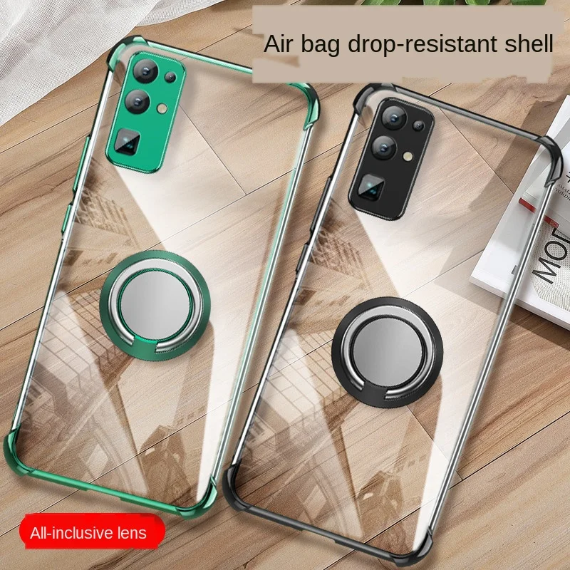 

Huawei Honor 30s Case Transparent Airbag Cover Shockproof Phone Case For Honor 30 Lite Pro S Cover ring holder Bumper Shell